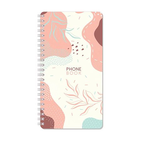 Телефонная книга А5, 80л., на гребне OfficeSpace "Стиль. Flora", с высечкой