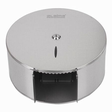 Диспенсер для туалетной бумаги LAIMA PROFESSIONAL INOX, (Система T2) малый, нержавеющая сталь, матовый, 605698 
