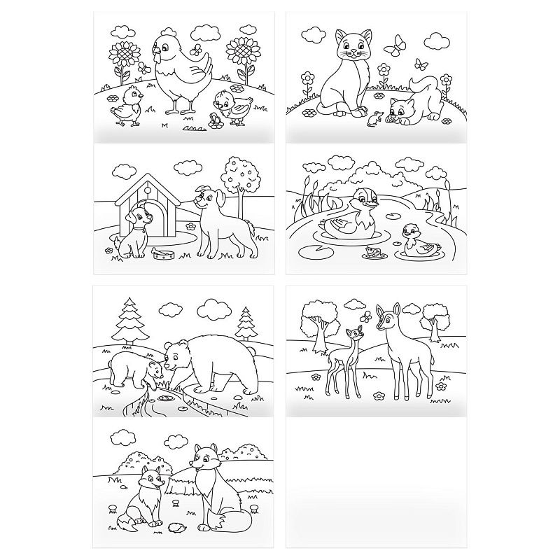 Раскраска А5, 16 стр., ТРИ СОВЫ "Любимая раскраска"