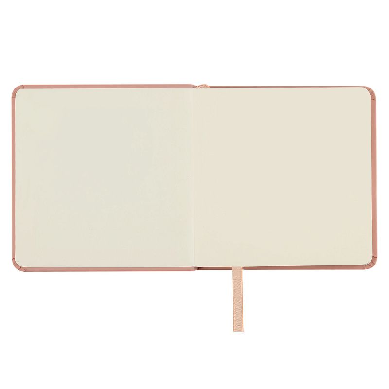 Скетчбук 80л., 120*120 Гамма "Студия", пудровый розовый, твердая обложка, на резинке, слоновая кость