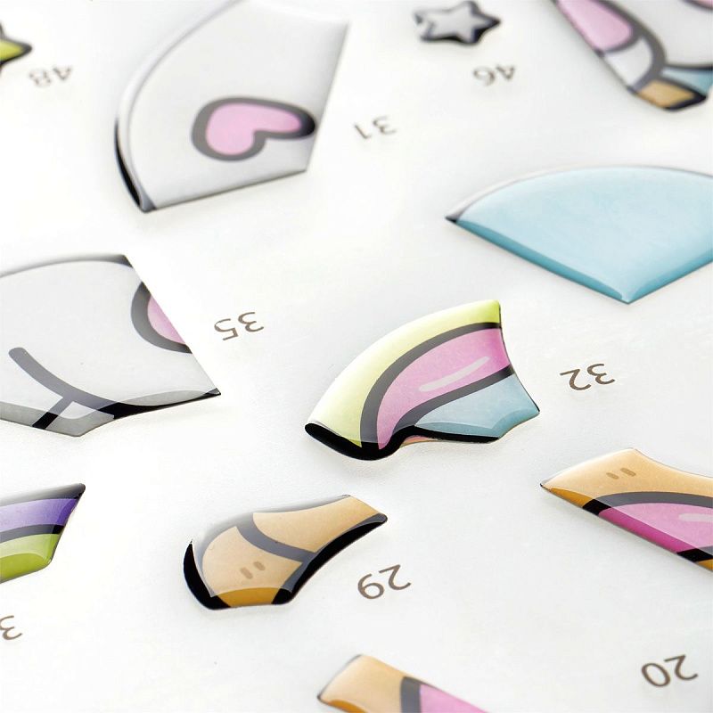 Аппликация наклейками ТРИ СОВЫ "Котофея", А4, 1 основа, объемные наклейки, картонный конверт