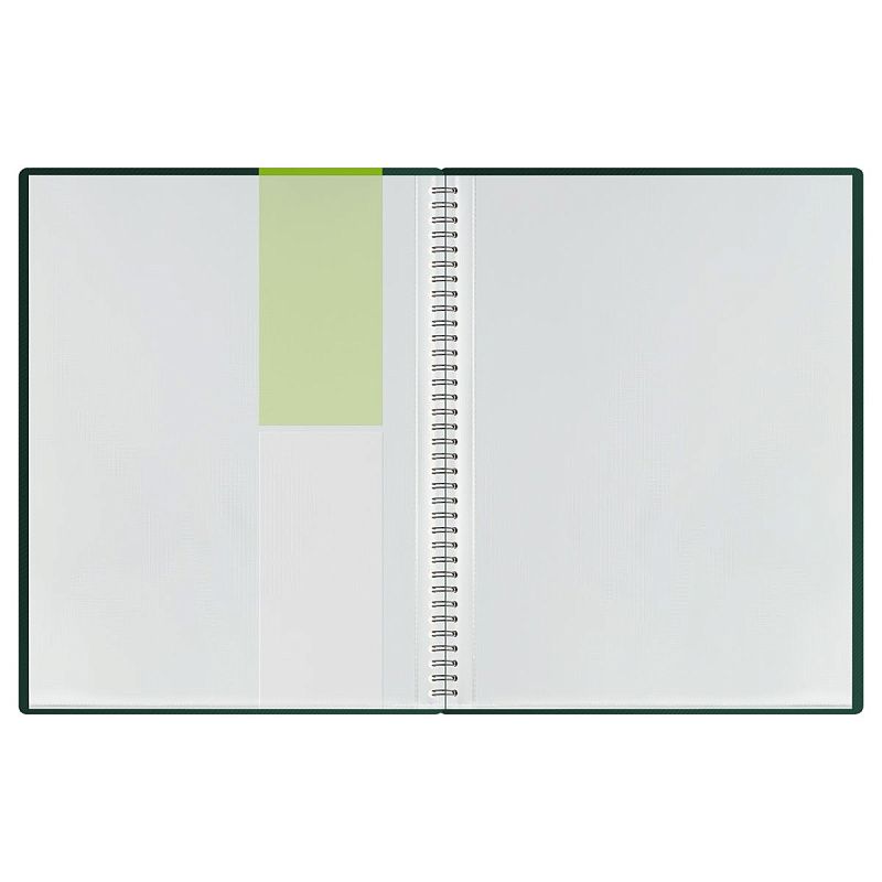 Папка с 30 вкладышами на гребне СТАММ "Диагональ" А4, 17мм, 700мкм, пластик, изумруд 