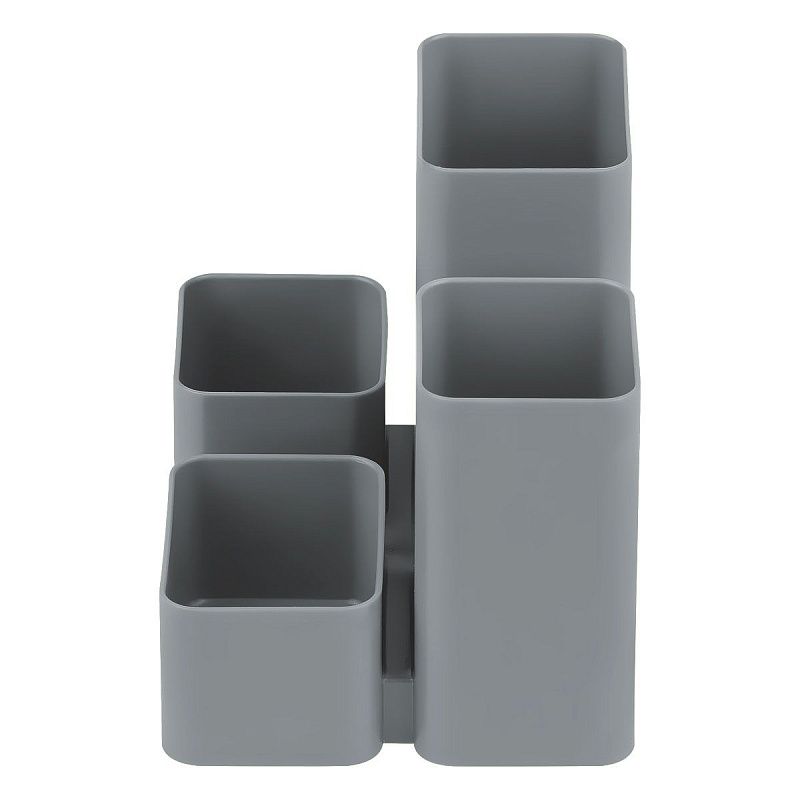 Настольная подставка СТАММ "Юниор", пластиковая, серая