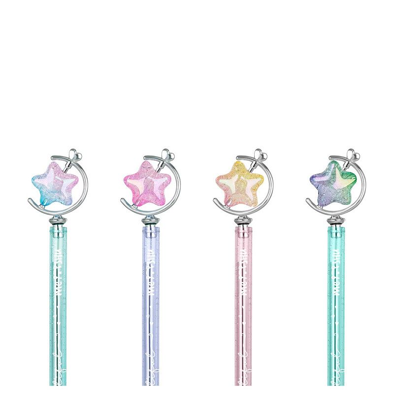 Ручка шариковая MESHU "Star" синяя, 0,5мм, корпус ассорти 