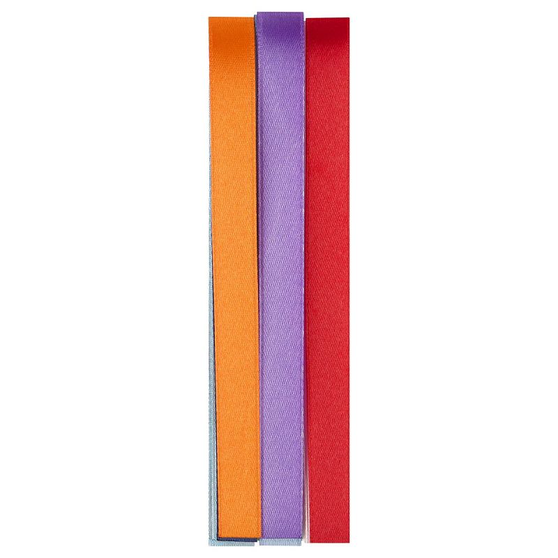Набор закладок для книг формата А5 (ляссе с клеевым краем), ArtSpace "Multicolour" (10 широких лент) 