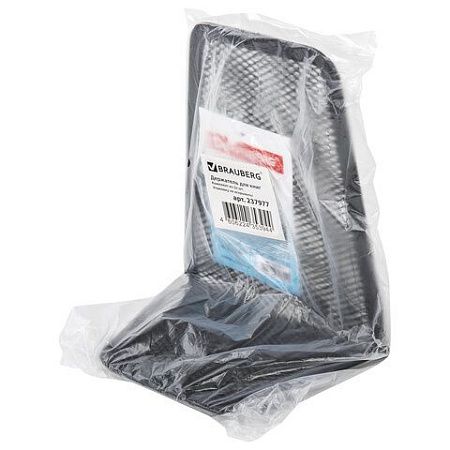 Держатель (ограничитель) подставка для книг BRAUBERG "Germanium Mesh", 2 штуки, металл, 237977 