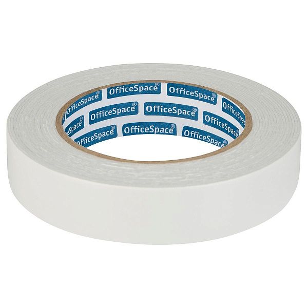 Клейкая лента двусторонняя OfficeSpace, 25мм*5м, на вспененной основе, 1мм