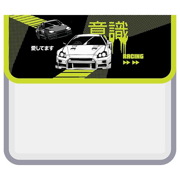 Папка для тетрадей 1 отделение, ArtSpace "Racing", А5, пластик, на липучке