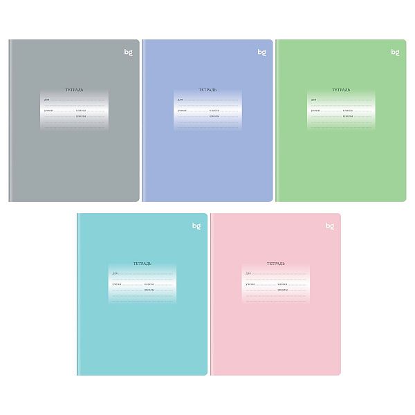 Тетрадь 12л., частая косая линия с доп. горизонтальной BG "Первоклассная", Mix