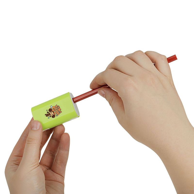 Точилка пластиковая Мульти-Пульти "Чебурашка" 1 отверстие, контейнер, ассорти 