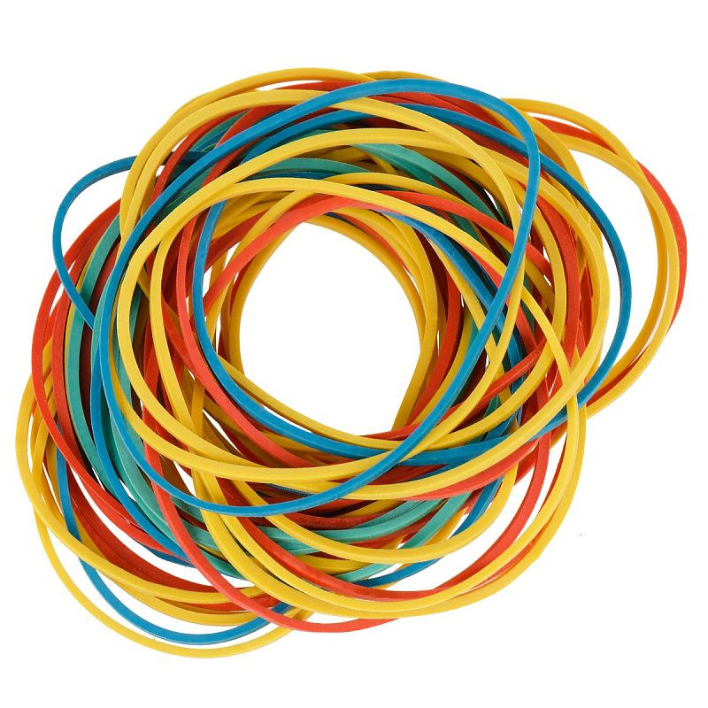 Банковская резинка  200г OfficeSpace, диаметр 60мм, ассорти, коробка