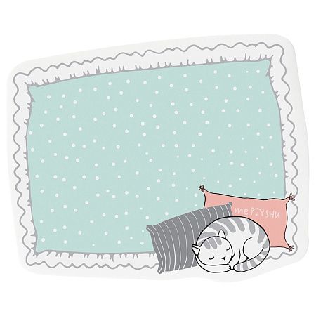 Самоклеящийся блок фигурный MESHU "Soft pillows", 40л., европодвес
