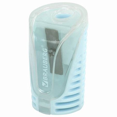 Точилка с контейнером BRAUBERG "CELL PASTEL", пастельные цвета ассорти, 272503 