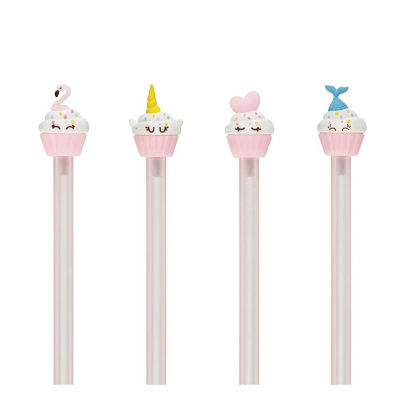 Ручка шариковая MESHU "Small Princess Cake", синяя, 0,7мм, корпус ассорти, с топпером 