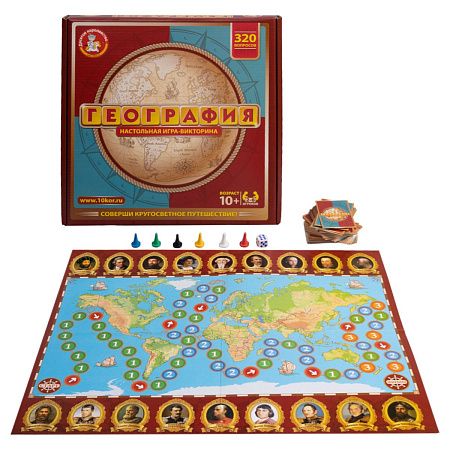 Игра настольная Десятое королевство "Викторина География" 