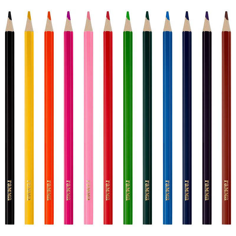 Карандаши цветные Гамма "Классические", 12цв., заточен., картон. упак., европодвес