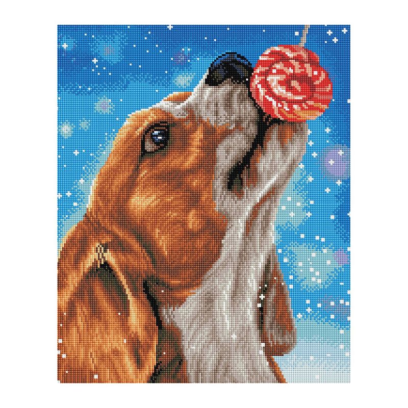 Алмазная мозаика ТРИ СОВЫ "Сладкая жизнь", 40*50см, холст, картонная коробка с пластиковой ручкой