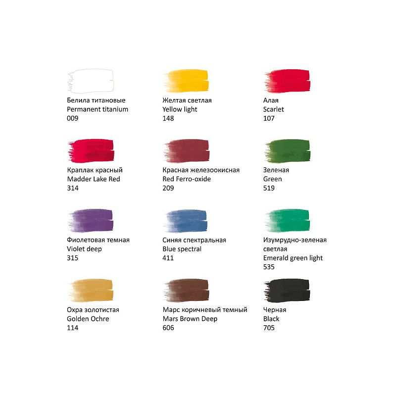 Гуашь художественная Гамма "Модерн", 12 цветов, 40мл, картон. упаковка