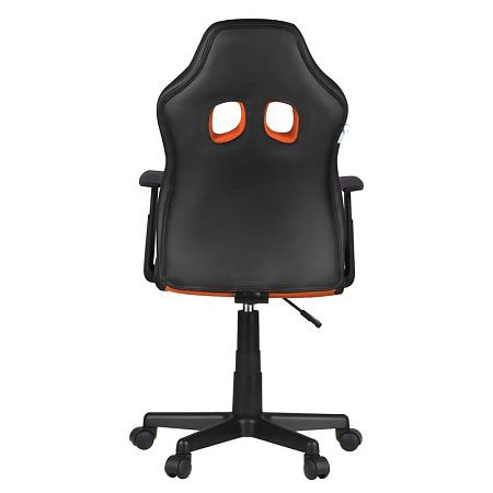 Кресло игровое Helmi HL-S12 "Mini", экокожа/ткань, черная/оранжевая
