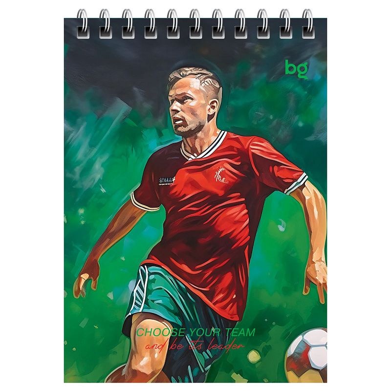 Блокнот А6 60л. на гребне BG "Нейросеть. Футбол"