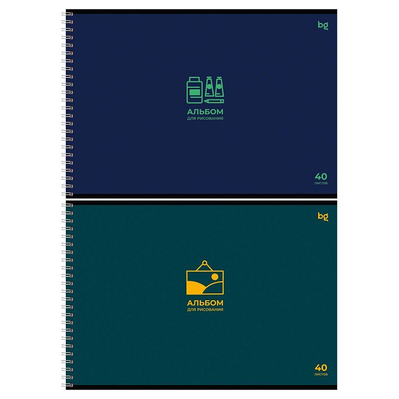 Альбом для рисования 40л., А4, на гребне BG "Минимализм"