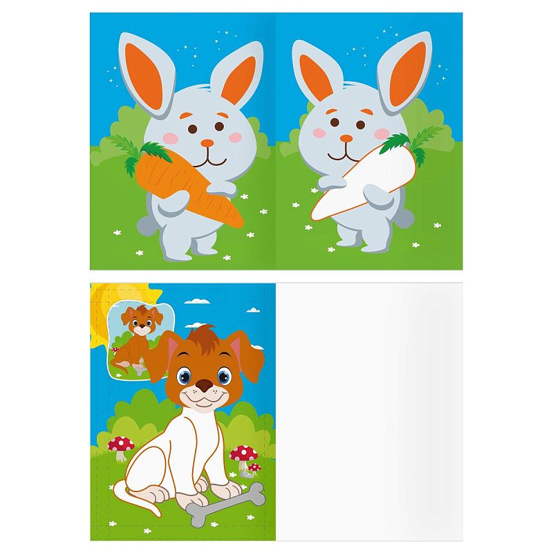 Раскраска пальчиковая с цв. фоном А5, 8 стр., ТРИ СОВЫ "Рисую пальчиками. Выпуск 2"