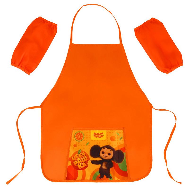 Набор для труда Мульти-Пульти "Чебурашка", фартук, нарукавники, клеенка 