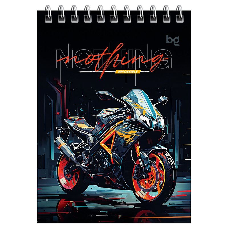 Блокнот А6 60л. на гребне BG "Bright cars"