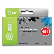 Картридж струйный CACTUS (CS-CLI451C) для CANON Pixma iP7240, голубой