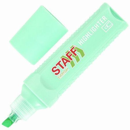 Текстовыделитель STAFF "EVERYDAY HL-707", БИРЮЗОВЫЙ, линия 1-5 мм, скошенный наконечник, 152546
