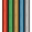 Упаковочная бумага матовая 70*100см, MESHU, 60г/м2, ассорти 5 дизайнов