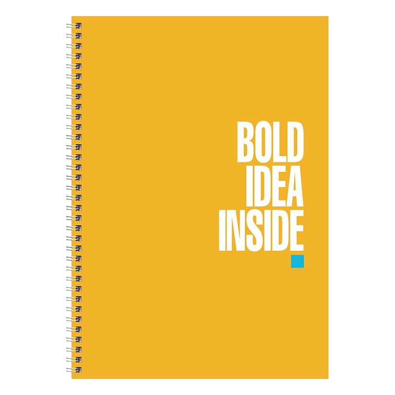 Тетрадь 120л., А4, клетка, на гребне BG "Смелые идеи"