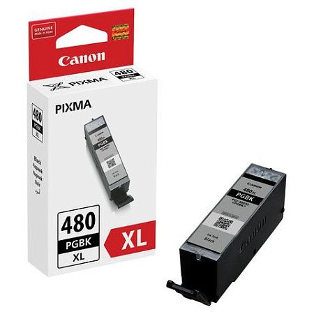Картридж струйный CANON (PGI-480PGBK XL) для PIXMA TS704 / TS6140, пигмент черный, ресурс 400 страниц, оригинальный, 2023C001 