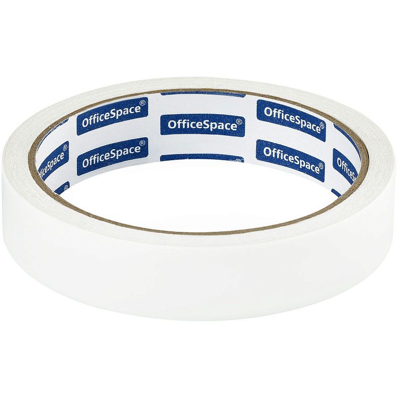 Клейкая лента двусторонняя OfficeSpace, 19мм*10м, бумажная основа