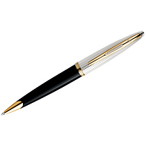 Ручка шариковая Waterman "Carene Black Deluxe GT", синяя, 1,0мм, подарочная упаковка