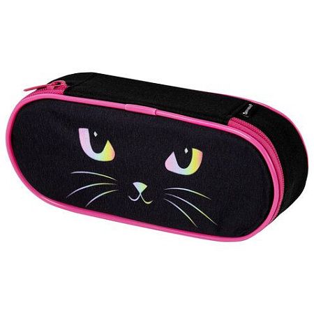 Пенал-футляр BRAUBERG, 1 отделение, органайзер, полиэстер, 22x9x5 см, "Cat eye", 271585 