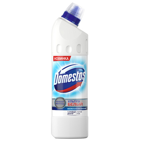 Средство для туалета Domestos "Ультра белый", гель, 500мл 