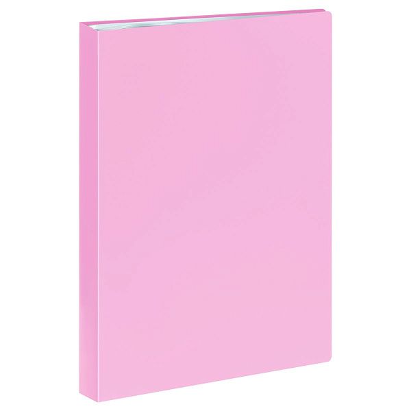 Папка с 60 вкладышами СТАММ А4, 21мм, 500мкм, пластик, пастель, розовая