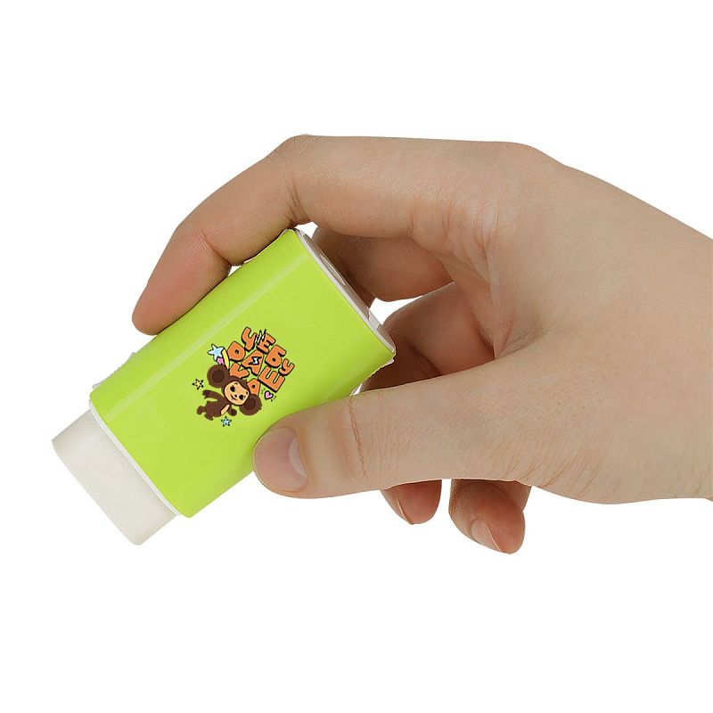 Точилка пластиковая Мульти-Пульти "Чебурашка" 1 отверстие, контейнер, ассорти 