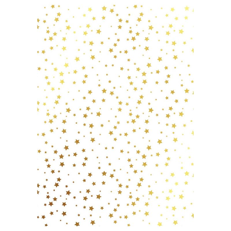 Упаковочная бумага глянц. 70*100см, MESHU "Pattern on white", 80г/м2