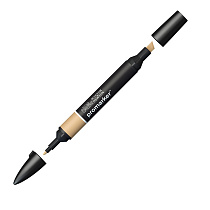 Маркер художественный двухсторонний Winsor&Newton "Pro", пулевидный/скошенный, 2мм/7мм, пралине, O837