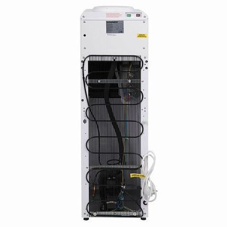 Кулер для воды SONNEN FSC-02S, напольный, НАГРЕВ/ОХЛАЖДЕНИЕ КОМПРЕССОРНОЕ, 2 крана, серый, 455415