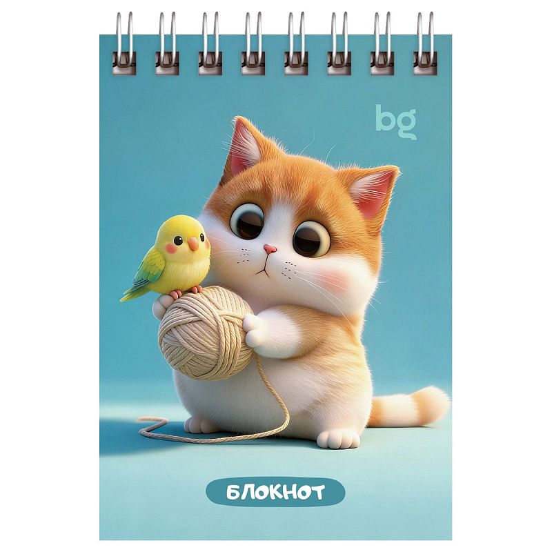 Блокнот А7 40л. на гребне BG "Микс"