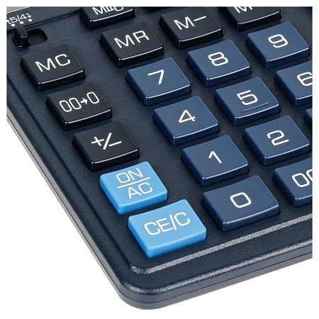 Калькулятор настольный Eleven SDC-888X-BL, 12 разрядов, двойное питание, 158*203*31мм, синий
