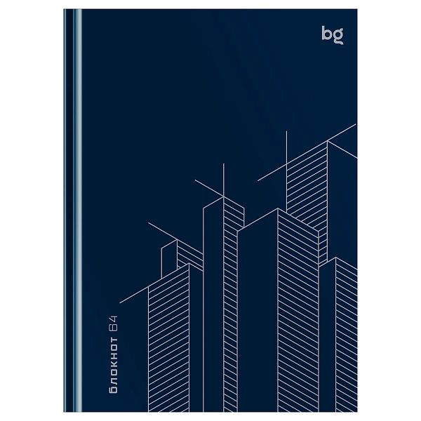 Бизнес-блокнот А6, 64л., BG "Графика. Небоскребы", глянцевая ламинация