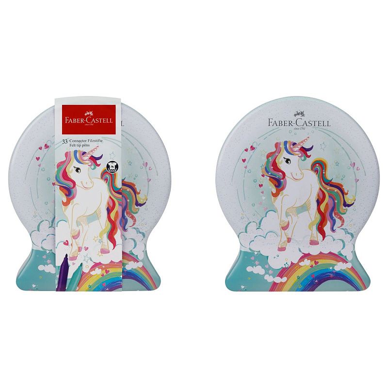 Набор для рисования Faber-Castell "Connector Unicorn" 33 фломастера