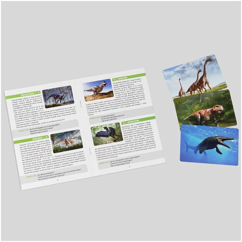 Игра настольная ТРИ СОВЫ "Мемо. Динозавры ", 50 карточек, картонная коробка 