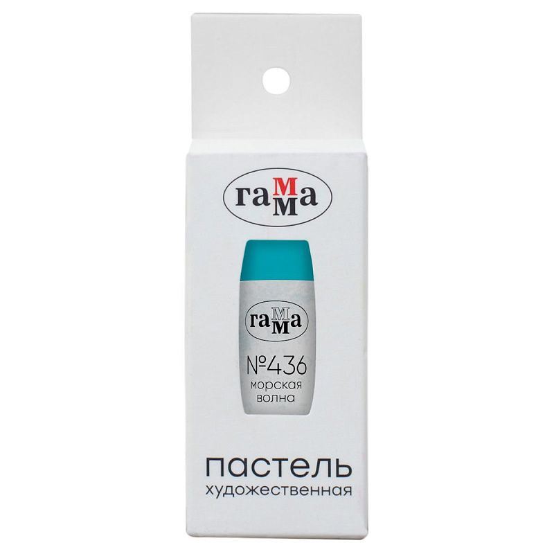 Пастель художественная Гамма, морская волна № 436, штучная, картон.упак.