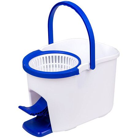 Набор для уборки OfficeClean Professional ведро 5л с отжимом и педалью, швабра с круглой насадкой