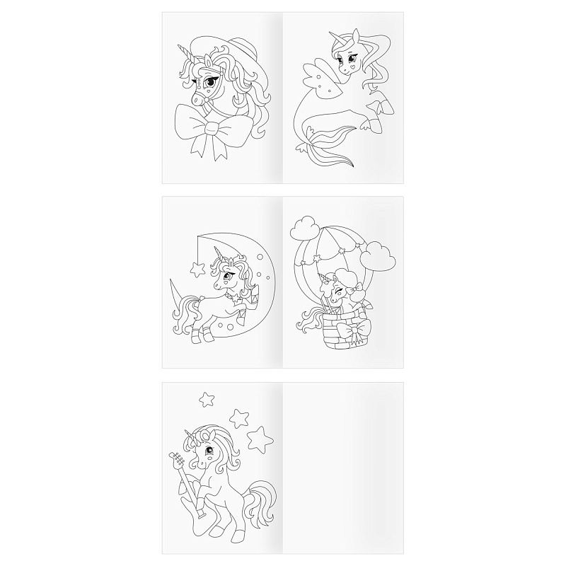 Раскраска А4,  8 стр., ТРИ СОВЫ "Для девочки"